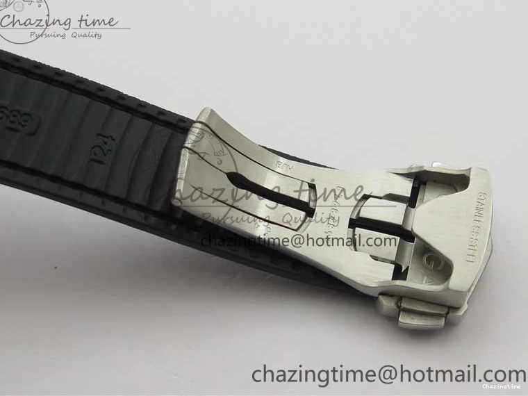 0419 Neat Constellation 131.33.41.21.03.001 SS TW Best Edition Black Dial On Gummy Strap A 7873